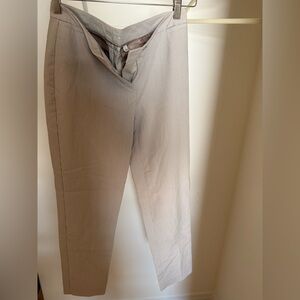 Halogen Women’s Beige Striped Dress Pants and Blazer